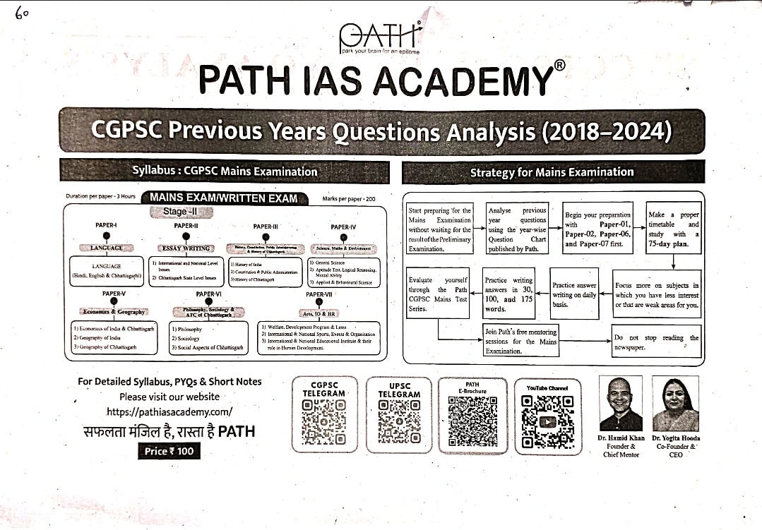 Path CGPSC Previous Years Questions Eng.m