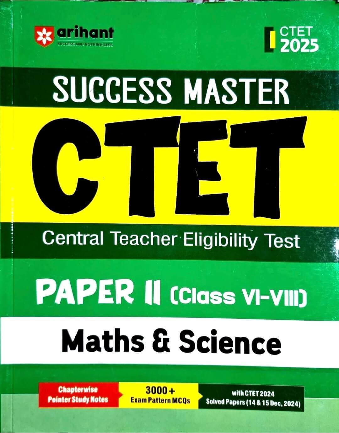 Arihant Success Master CTET Maths & Science Paper 2, Class 6 to 8 Eng.m