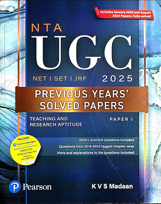 Pearson NTA UGC Teaching & Research Aptitude Previous Year Solved Papers KVS Madaan Eng.m