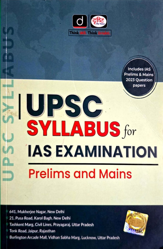 Drishti, UPSC Syllabus For IAS Examination Prelims & Mains Eng.m
