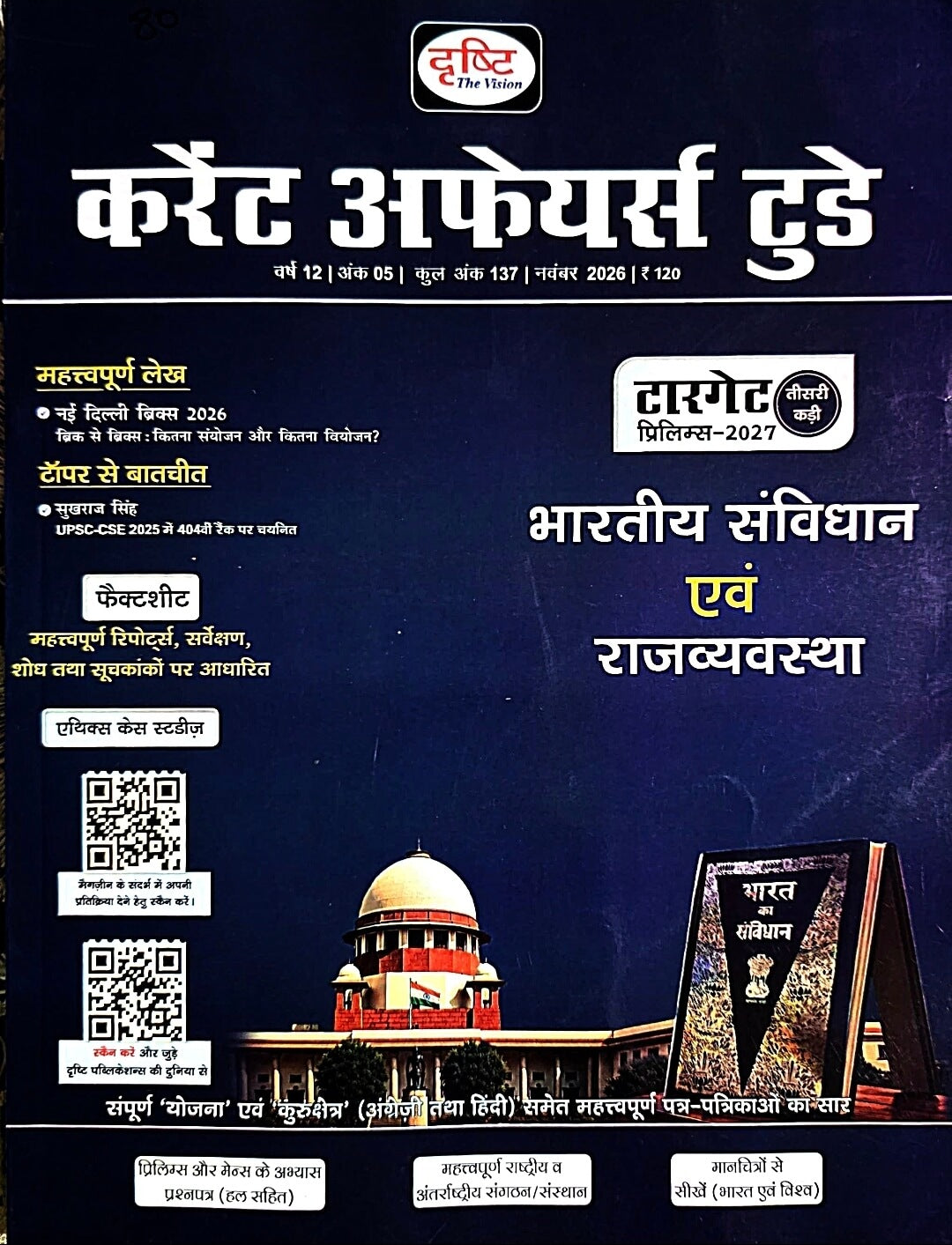 Drishti IAS Current Affairs Today November – Hindi Monthly Magazine