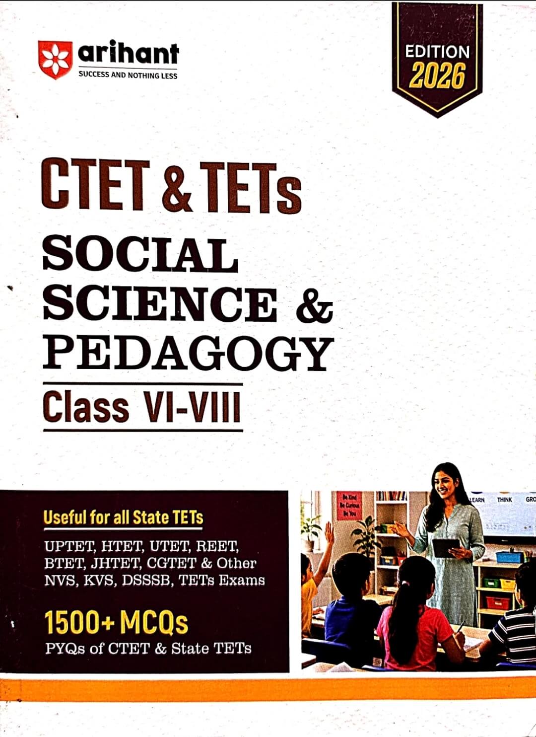 Arihant CTET & TETS Social Science & Sikshashastra Class 6 to 8 Eng.m
