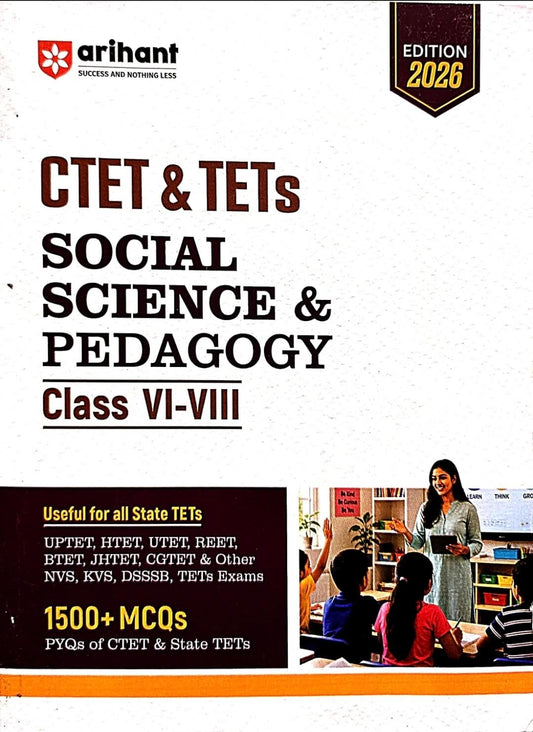 Arihant CTET & TETS Social Science & Sikshashastra Class 6 to 8 Eng.m