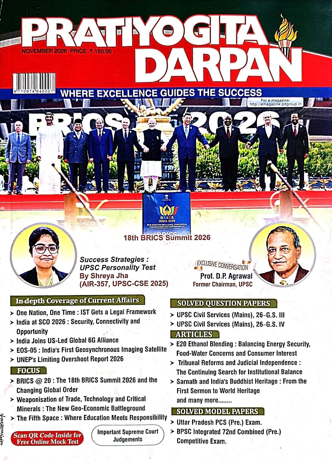 Current Pratiyogita Darpan Current Affairs November Month Eng.m