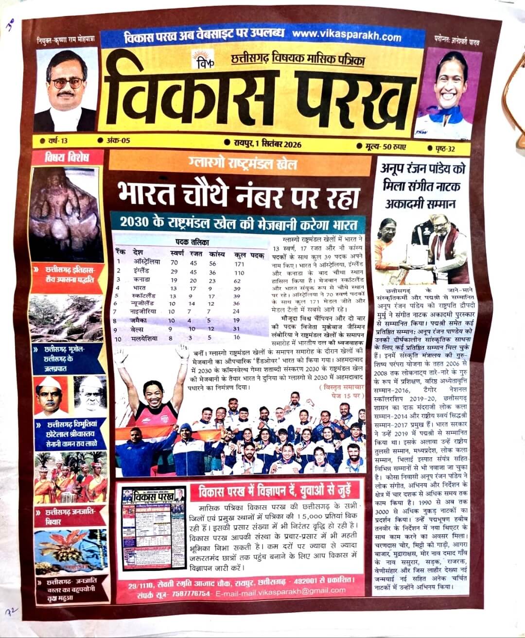 Current Vikas Parakh CG Monthly Current September