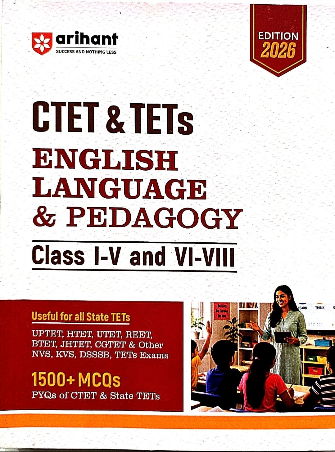 Arihant CTET & TETS English Language & Pedagogy Class 1 to 5, 6 to 8 Eng.m