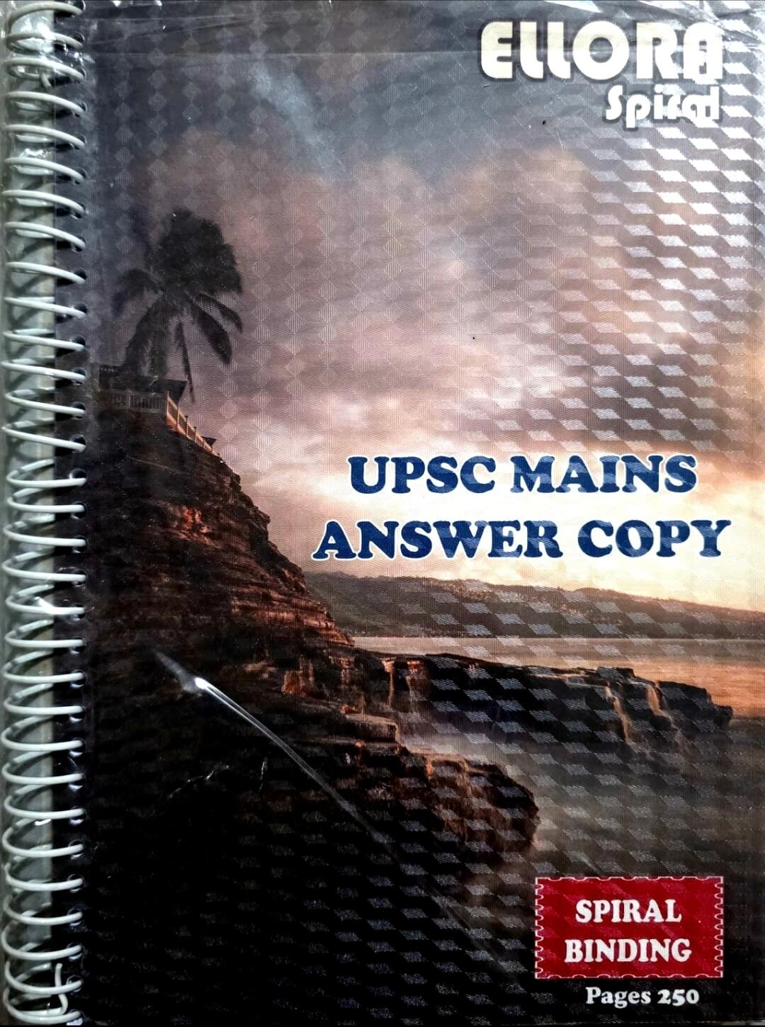Ellora Spiral UPSC Mains Answer Copy 250 Pages